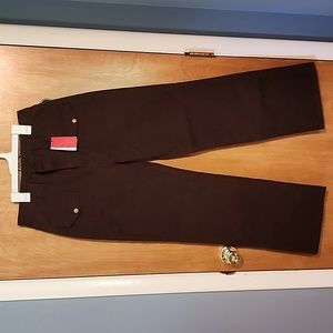 Brown wodeleg pants